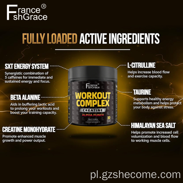 Suplement kompleksowy trening na gorącą wyprzedaży wspiera siłę